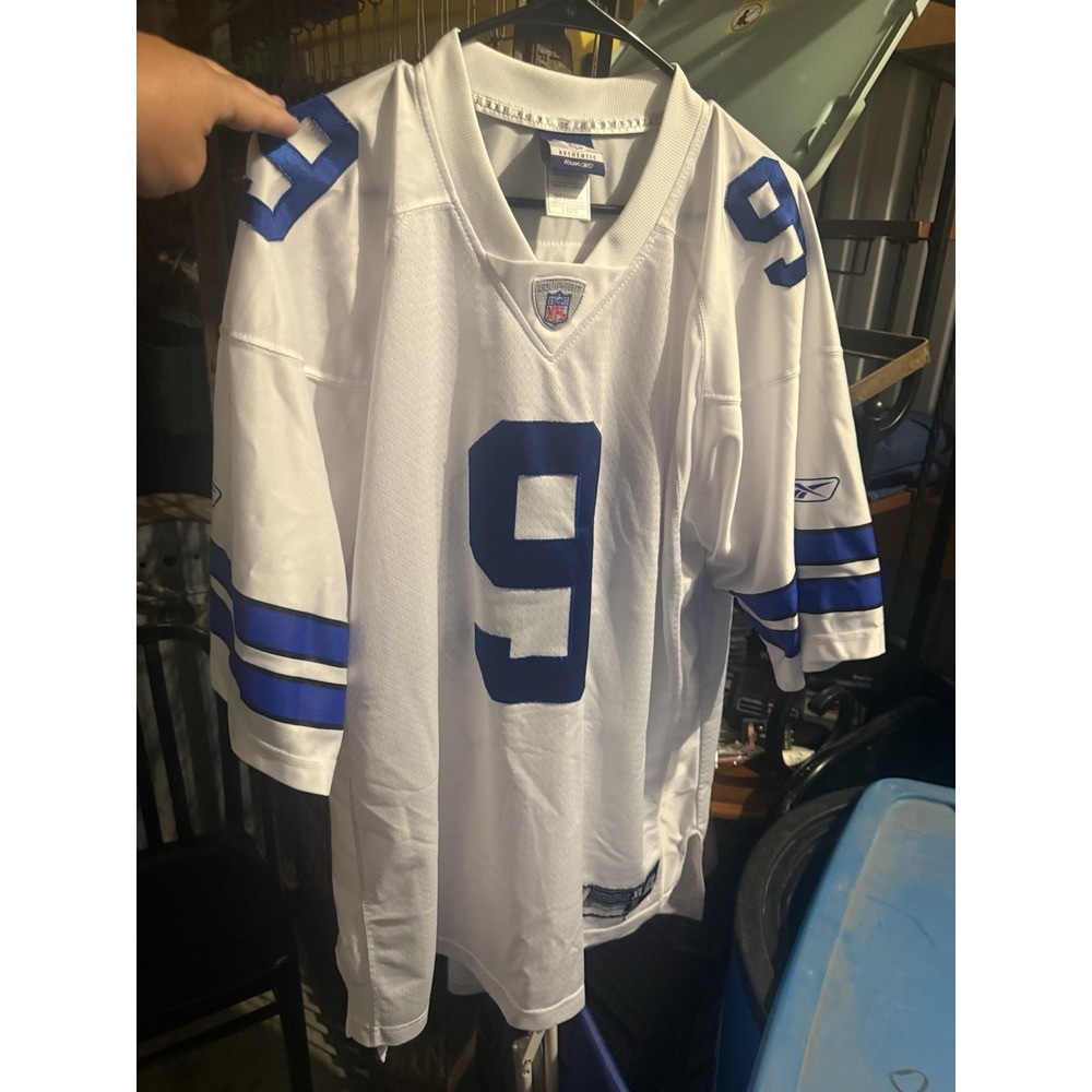 Vintage Reebok Tony Romo #9 Dallas Cowboys NFL Jersey White XL Football